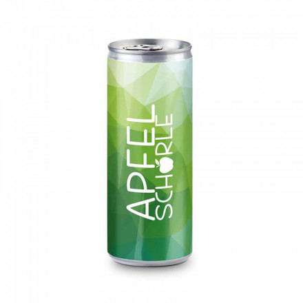 Apfelschorle 250 ml Kleinmengen ab 24 Dosen | Standardetikett