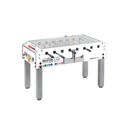 Individuell 4c-bedruckter Tisch-Kicker Master Class weiß