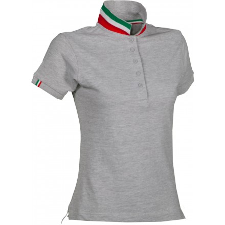 NATION LADY MELANGE Damen-Polo-Shirt