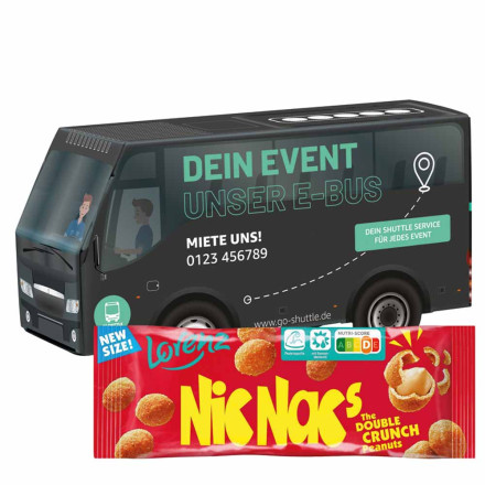 3D-Präsent Bus Lorenz Nic Nac's Erdnüsse