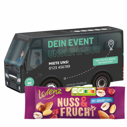 3D-Präsent Bus Lorenz Nuss & Frucht