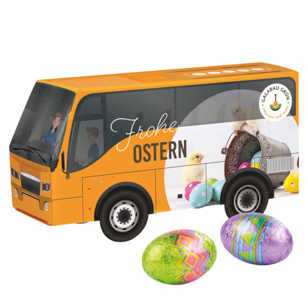 3D-Präsent Bus Klett Ostereier