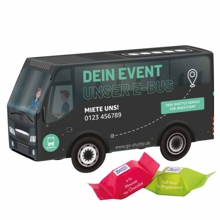3D-Präsent Bus Ritter Sport Schokowürfel