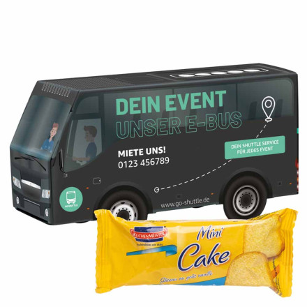 3D-Präsent Bus KuchenMeister Rührkuchen