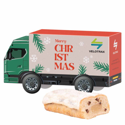 3D-Präsent LKW Mini Christstollen