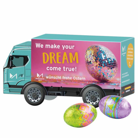 3D-Präsent LKW Klett Ostereier