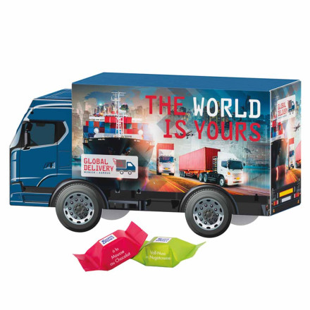 3D-Präsent LKW Ritter Sport Schokowürfel