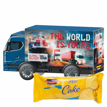 3D-Präsent LKW KuchenMeister Rührkuchen