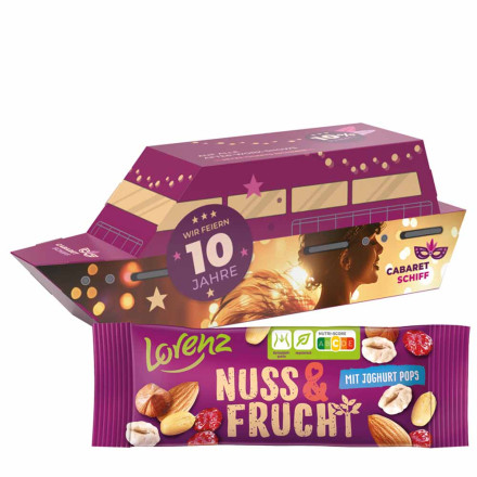 3D-Präsent Schiff Lorenz Nuss & Frucht