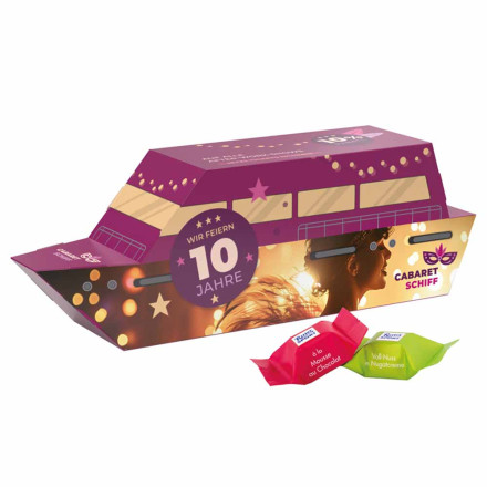 3D-Präsent Schiff Ritter Sport Schokowürfel