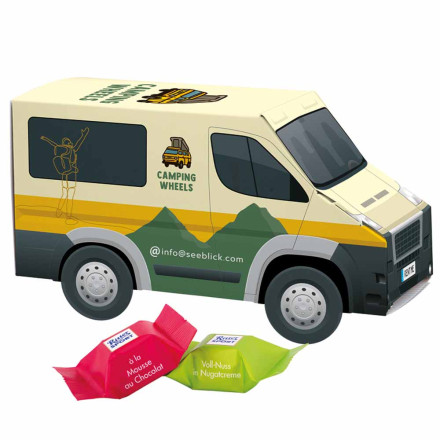 3D-Präsent Transporter Ritter Sport Schokowürfel