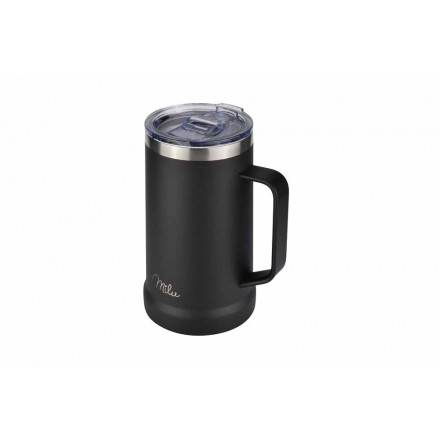 Bierkrug Edelstahl 700 ml | mit Kühlfunktion, Trinkdeckel