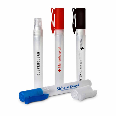 Alkoholisches Handreinigungsspray - 10 ml | ind. Werbedruck