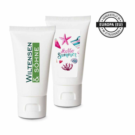 Tube Basic 50 ml - Sonnenlotion LSF 30, wasserfest | ind. Werbeetikett