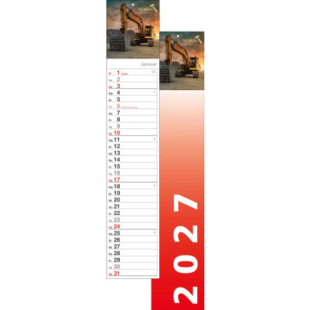 Streifenkalender S-500 | 1-sprachig | 50,0 cm lang