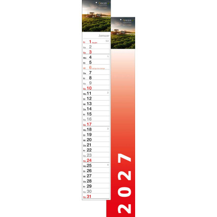 Streifenkalender S-700 | 1-sprachig | 70,0 cm lang