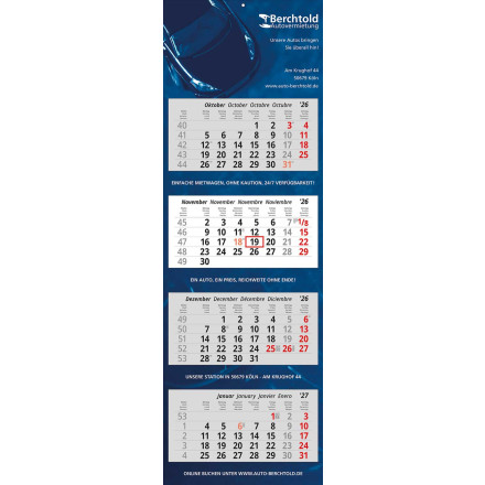 4 Block-Wandkalender Trend 14 | 4-sprachig