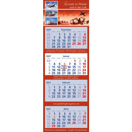 4 Block-Wandkalender Classic 4 | 1-sprachig deutsch