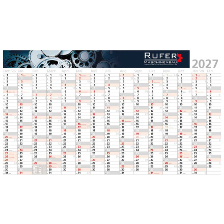 Wandplaner Jumbo neutral | ohne Werbeeindruck