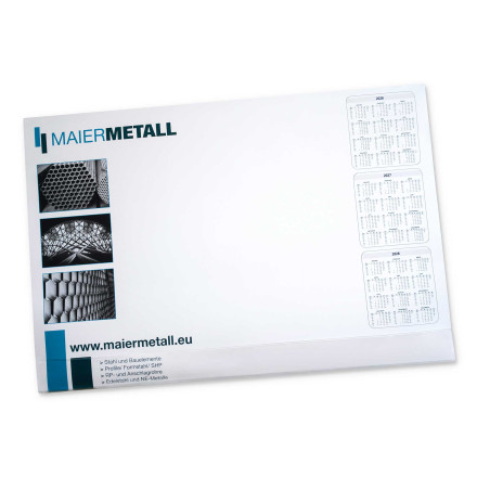 Schreibtischunterlage mit Jahres-Kalender | inkl. 4c-Druck