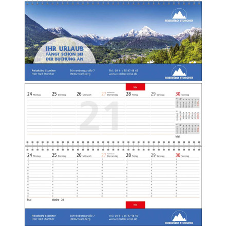 Quer-Terminplaner Business-Exclusiv 1 plus