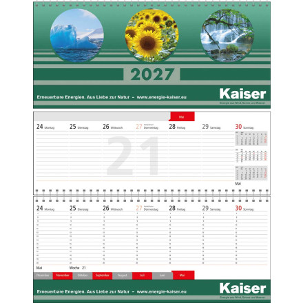 Quer-Terminplaner Business-plus Register