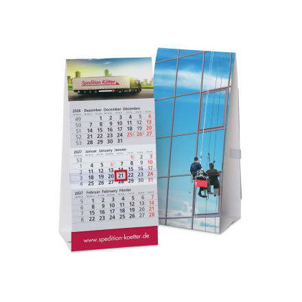 Karton-Aufstellkalender Desk | 3 Monate