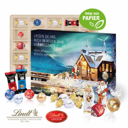 Adventskalender Lindt "Premium Selection", Inlay aus Papier