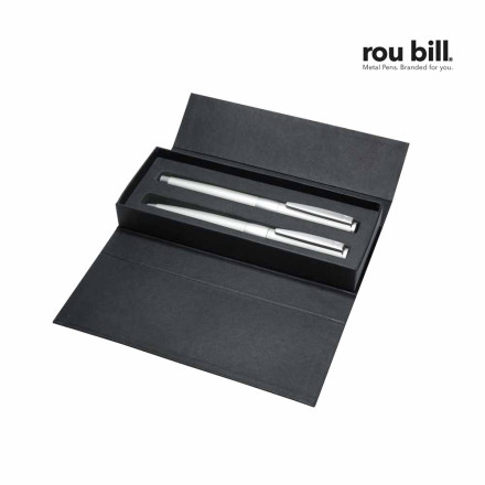 rou bill® Image Chrome Set | Drehkugelschreiber + Rollerball