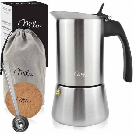 Milu Edelstahl Espressokocher-Set | Premium-Qualität
