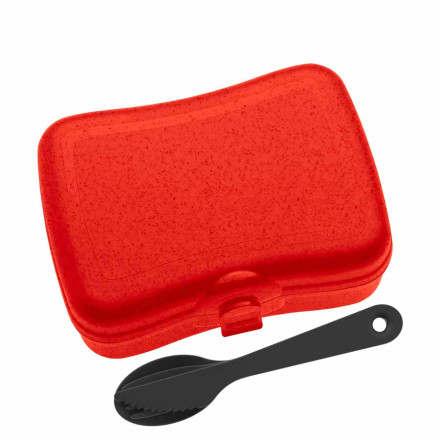 Koziol Basic Ready Lunchbox-Set + Besteck-Set | Organic Bio-Circular