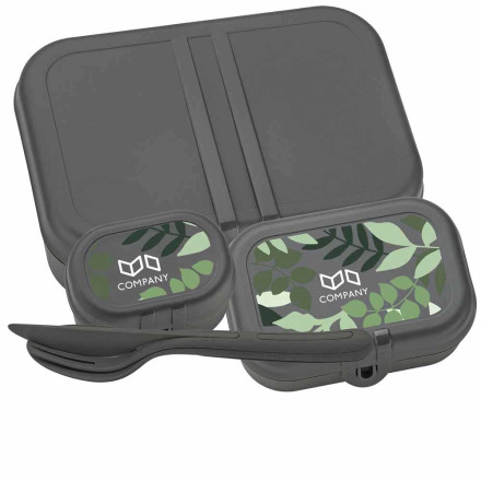 Koziol Pascal Ready Lunchbox-Set + Besteck-Set | Organic Bio-Circular