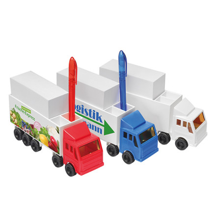 Zettelbox in LKW-Form
