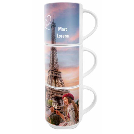 Form 796 Keramiktasse Sublimation weiss, stapelbar | 250 ml | inkl. Sublimationsdruck 