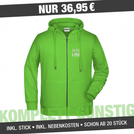 Men's Zip Hoody | inkl. 4c Werbestick