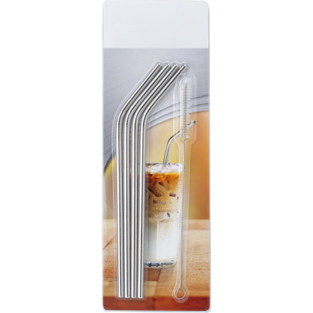 4er Set Strohhalme Straw aus Edelstahl