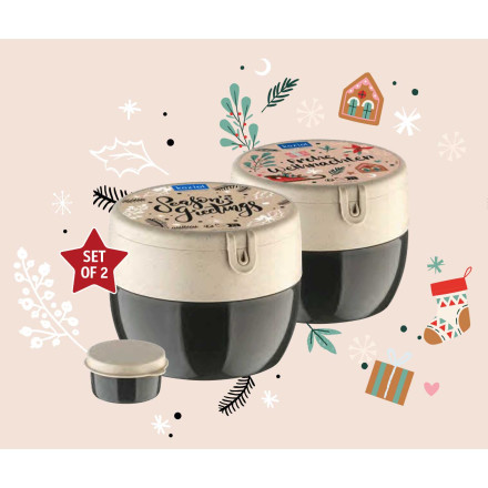 koziol Bentobox M + XMAS Sticker | Thermoplastic