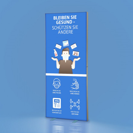 Info Lightbox mit LED Hintergrundbeleuchtung