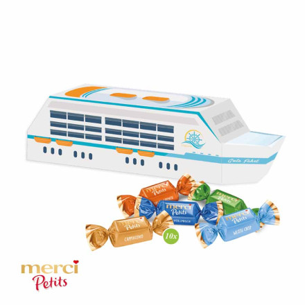 3D Präsent "Schiff" mit Merci Petits