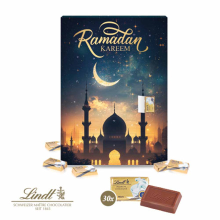 Ramadan-Kalender mit Lindt Schokolade
