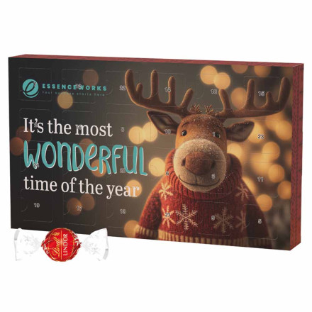 Adventskalender Eco L  LINDOR Michkugeln