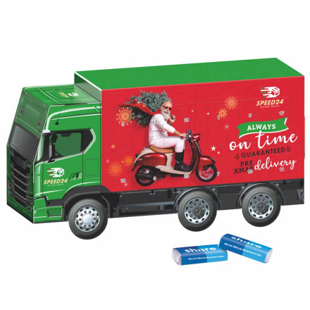 Adventskalender LKW share Schokotäfelchen