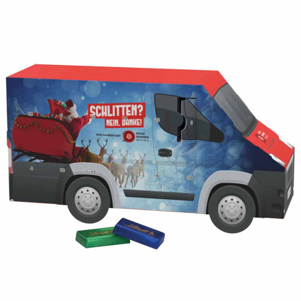 Adventskalender Transporter Lindt Schokotäfelchen
