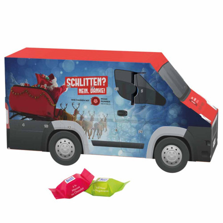 Adventskalender Transporter  Ritter SPORT Schokowürfel