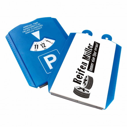 Parkscheibe Duo, 2 Chips | inkl. Werbedruck