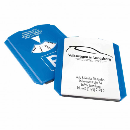 Parkscheibe Classic | ohne Chips | inkl. Werbedruck