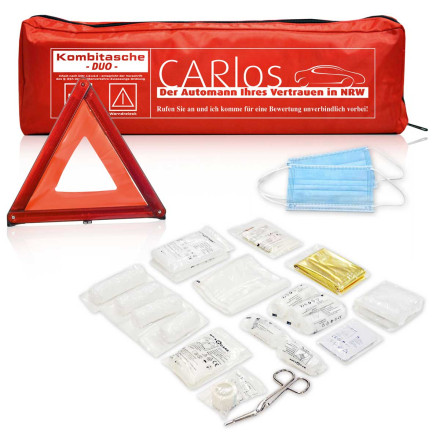 Kfz-Verbandstasche Safe Duo individuell | inkl. 1c Werbedruck