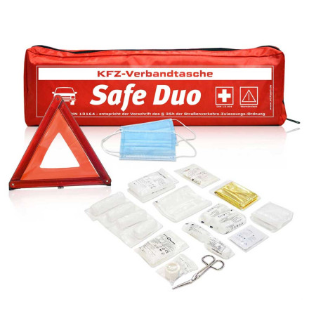 Kfz-Verbandstasche Safe Duo mit Standardmotiv | Preis auf Anfrage