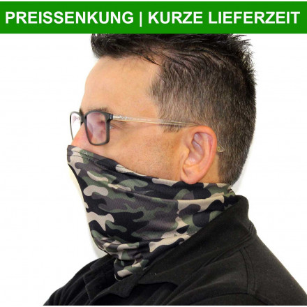 Stretch-Schlauchschal kurz für kalte Wintertage 