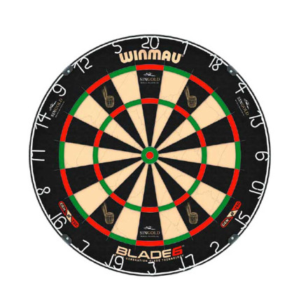 Dartboard Winmau Blade 6 | inkl. 4c-Direktdruck